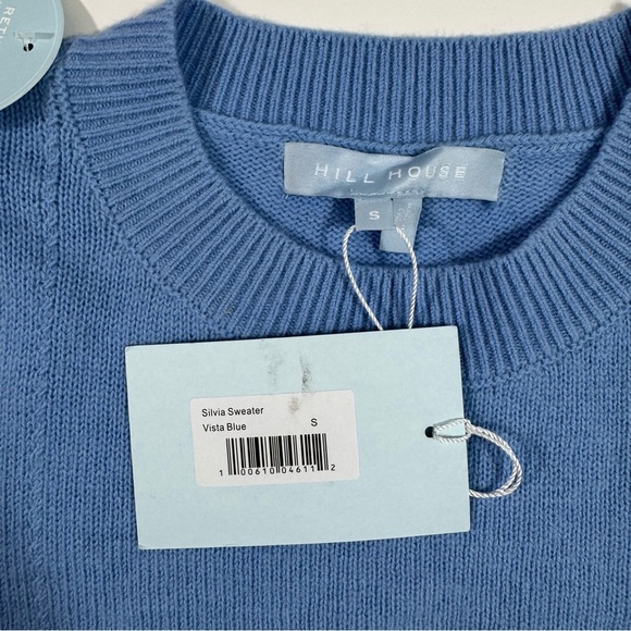 New Hill House Silvia Sweater Vista Blue Merino Wool - Picture 5 of 7